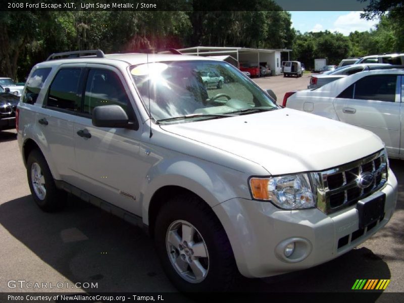 Light Sage Metallic / Stone 2008 Ford Escape XLT