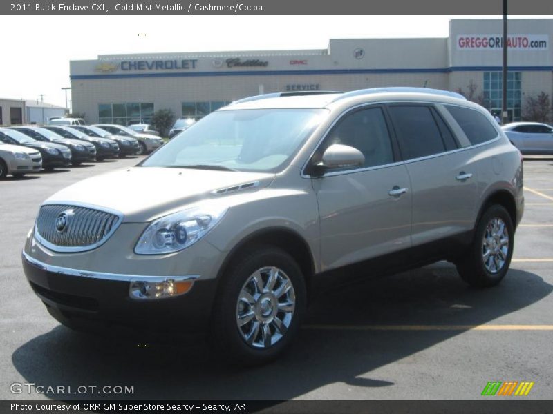 Gold Mist Metallic / Cashmere/Cocoa 2011 Buick Enclave CXL