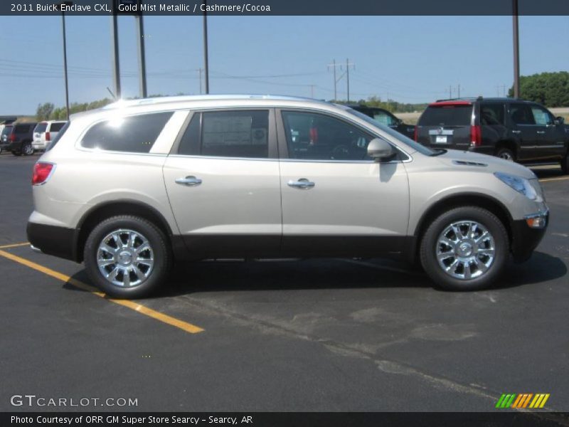 Gold Mist Metallic / Cashmere/Cocoa 2011 Buick Enclave CXL