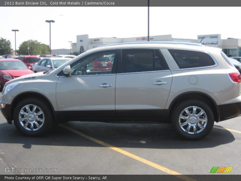Gold Mist Metallic / Cashmere/Cocoa 2011 Buick Enclave CXL