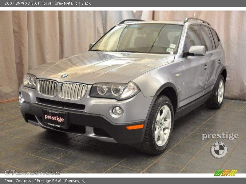 Silver Grey Metallic / Black 2007 BMW X3 3.0si