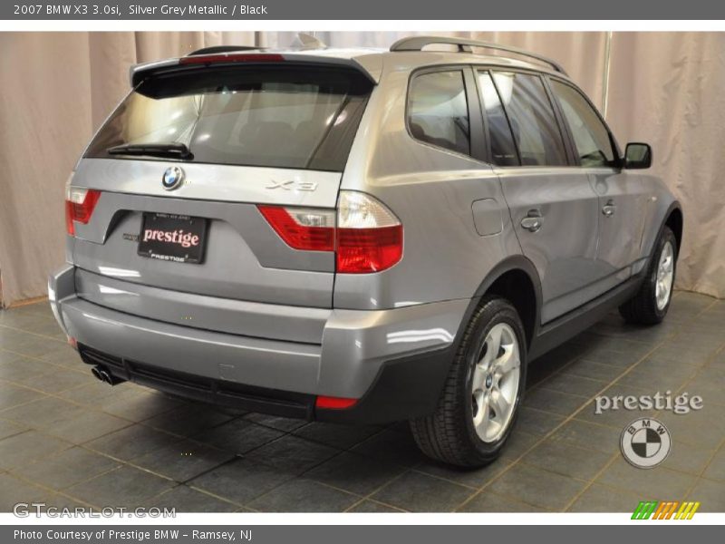Silver Grey Metallic / Black 2007 BMW X3 3.0si