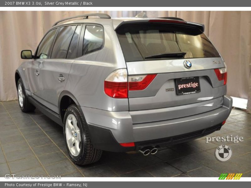 Silver Grey Metallic / Black 2007 BMW X3 3.0si