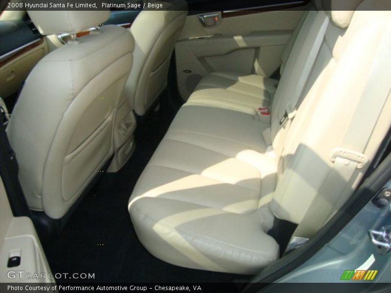 Platinum Sage / Beige 2008 Hyundai Santa Fe Limited