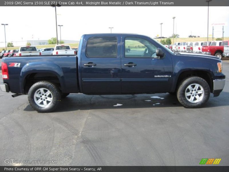 Midnight Blue Metallic / Dark Titanium/Light Titanium 2009 GMC Sierra 1500 SLE Z71 Crew Cab 4x4