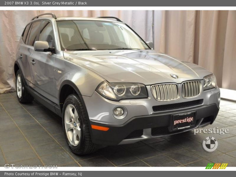 Silver Grey Metallic / Black 2007 BMW X3 3.0si