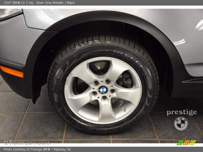 Silver Grey Metallic / Black 2007 BMW X3 3.0si