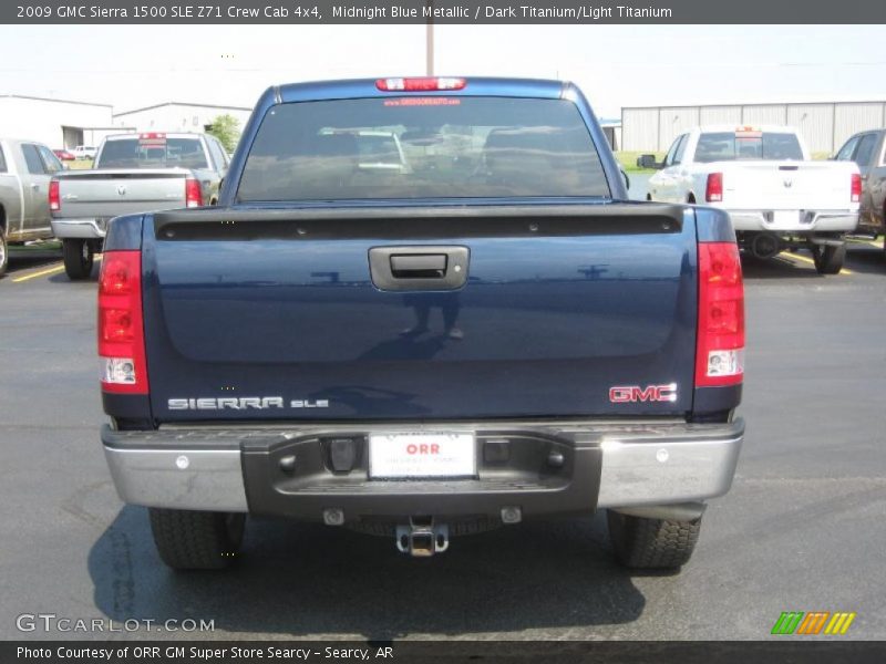 Midnight Blue Metallic / Dark Titanium/Light Titanium 2009 GMC Sierra 1500 SLE Z71 Crew Cab 4x4