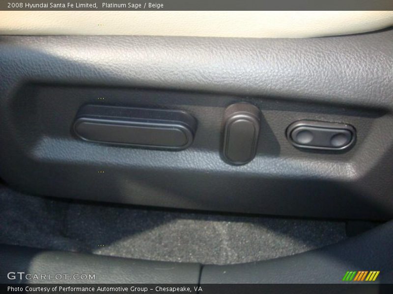 Platinum Sage / Beige 2008 Hyundai Santa Fe Limited