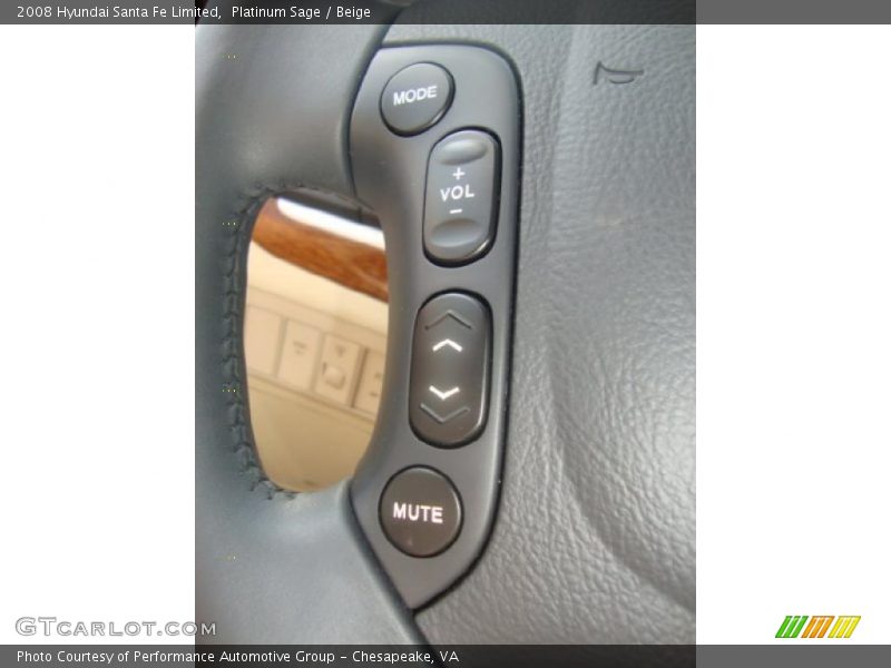 Platinum Sage / Beige 2008 Hyundai Santa Fe Limited