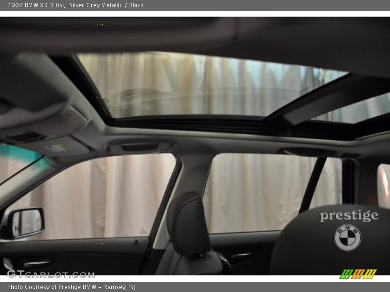 Silver Grey Metallic / Black 2007 BMW X3 3.0si