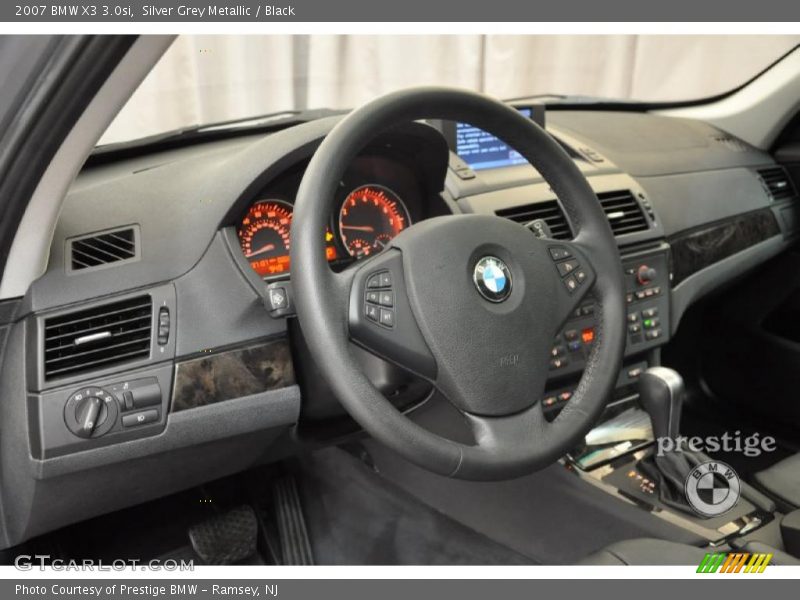 Silver Grey Metallic / Black 2007 BMW X3 3.0si