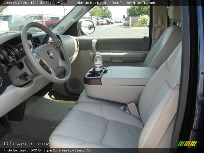 Midnight Blue Metallic / Dark Titanium/Light Titanium 2009 GMC Sierra 1500 SLE Z71 Crew Cab 4x4