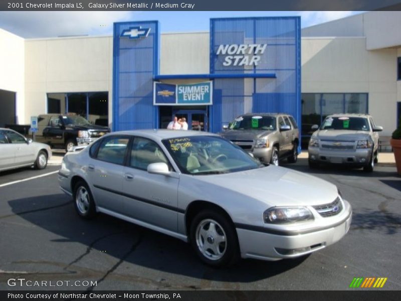 Galaxy Silver Metallic / Medium Gray 2001 Chevrolet Impala LS