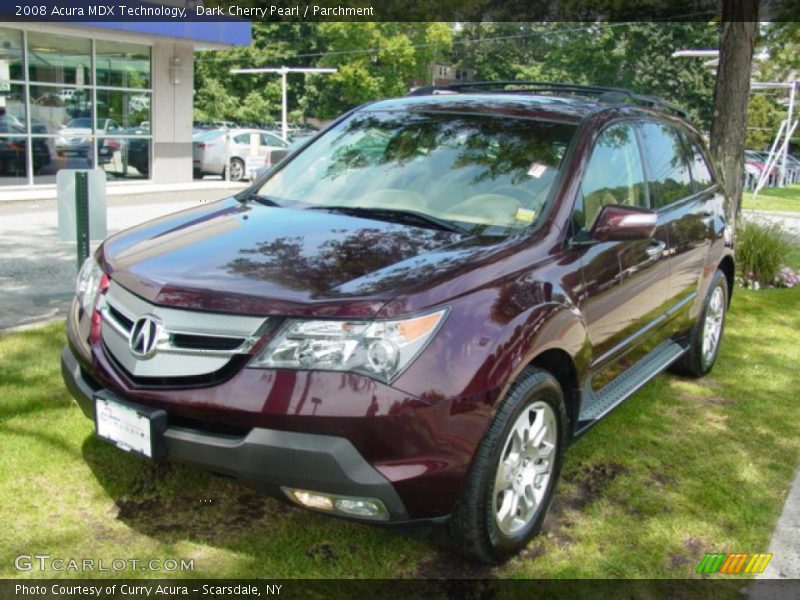 Dark Cherry Pearl / Parchment 2008 Acura MDX Technology