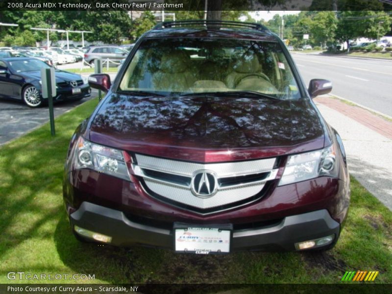 Dark Cherry Pearl / Parchment 2008 Acura MDX Technology