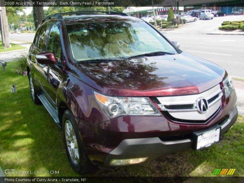 Dark Cherry Pearl / Parchment 2008 Acura MDX Technology