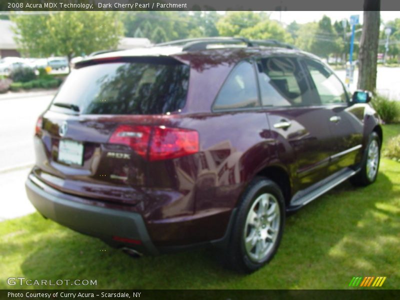 Dark Cherry Pearl / Parchment 2008 Acura MDX Technology