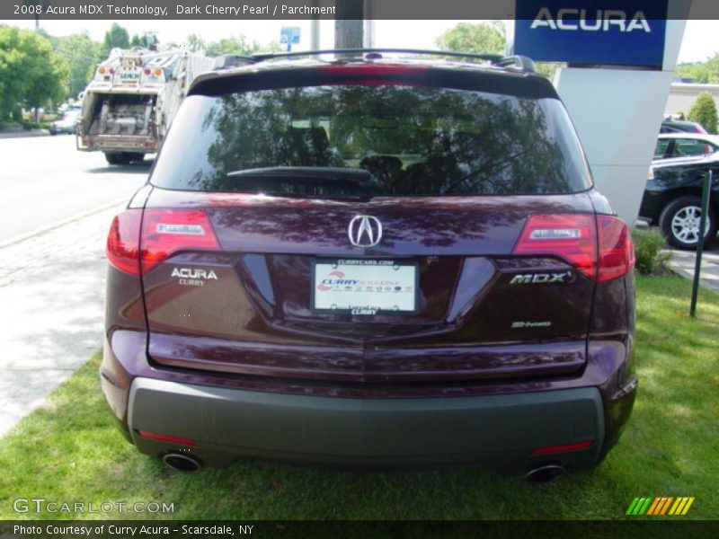 Dark Cherry Pearl / Parchment 2008 Acura MDX Technology