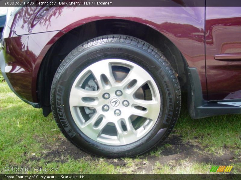 Dark Cherry Pearl / Parchment 2008 Acura MDX Technology