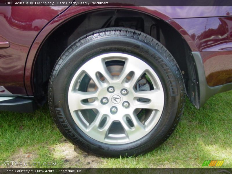 Dark Cherry Pearl / Parchment 2008 Acura MDX Technology