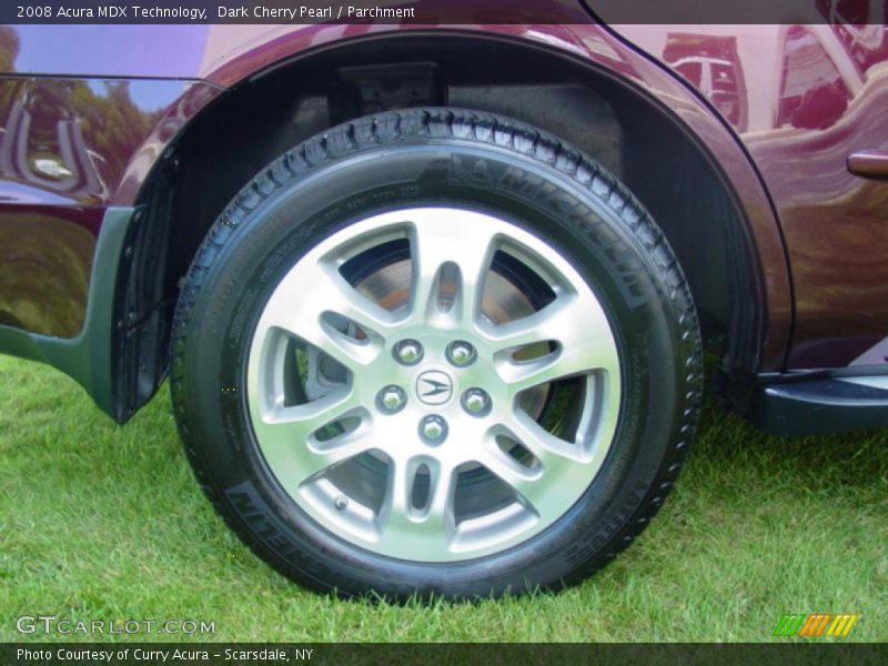 Dark Cherry Pearl / Parchment 2008 Acura MDX Technology