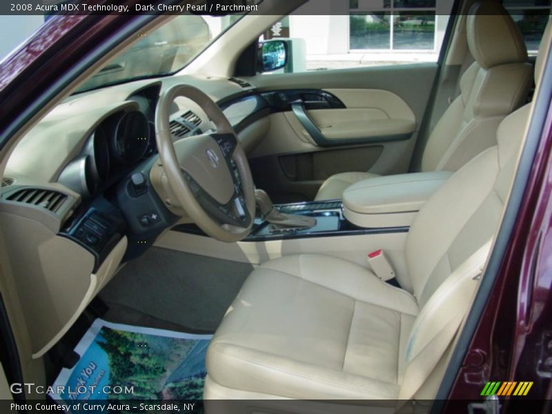 Dark Cherry Pearl / Parchment 2008 Acura MDX Technology