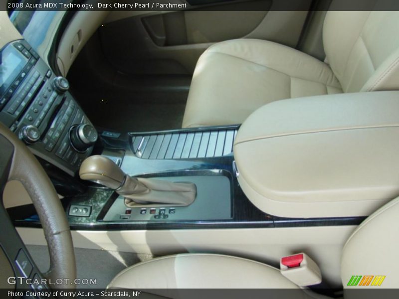 Dark Cherry Pearl / Parchment 2008 Acura MDX Technology