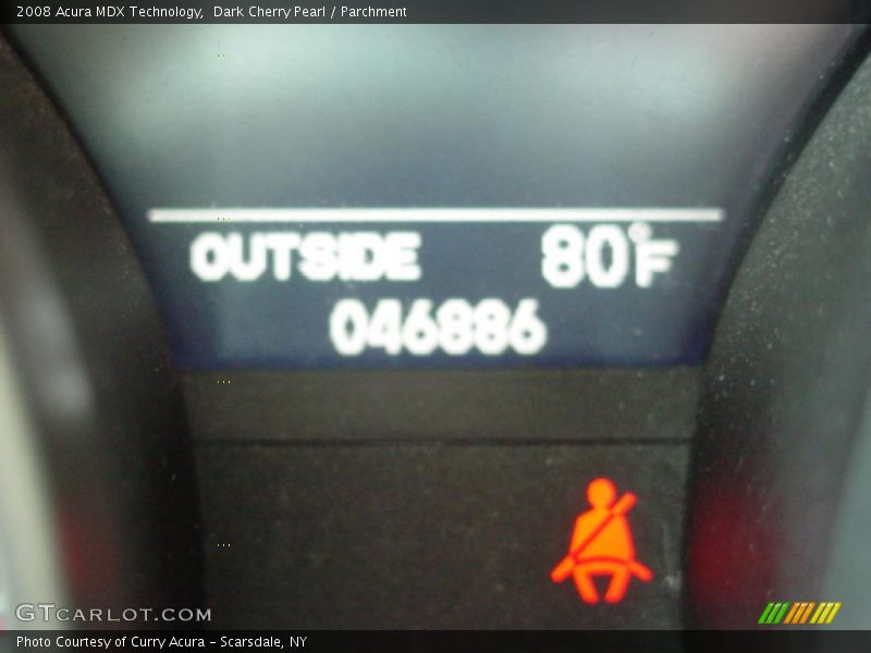 Dark Cherry Pearl / Parchment 2008 Acura MDX Technology