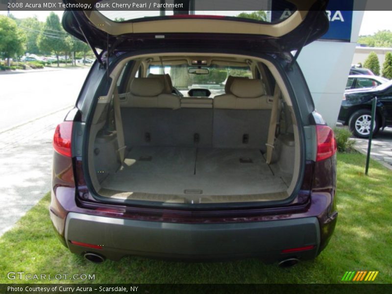 Dark Cherry Pearl / Parchment 2008 Acura MDX Technology
