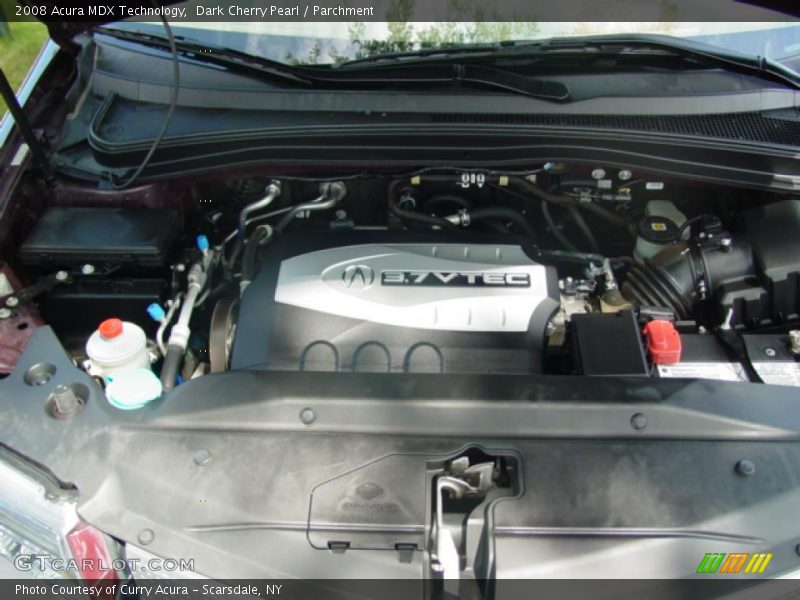 Dark Cherry Pearl / Parchment 2008 Acura MDX Technology