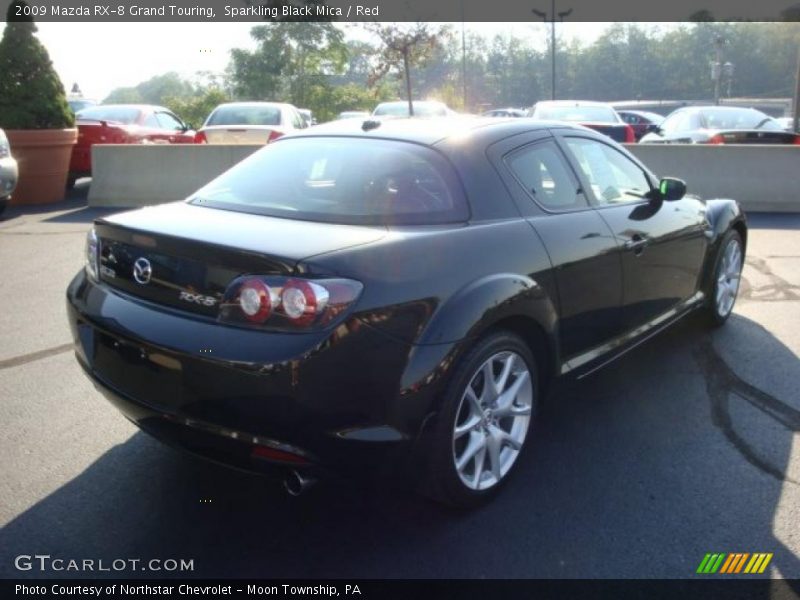 Sparkling Black Mica / Red 2009 Mazda RX-8 Grand Touring