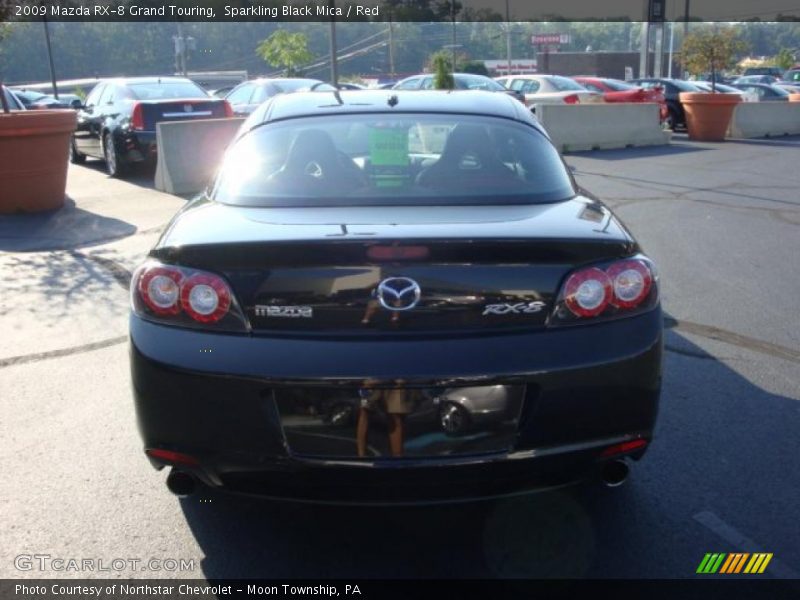 Sparkling Black Mica / Red 2009 Mazda RX-8 Grand Touring