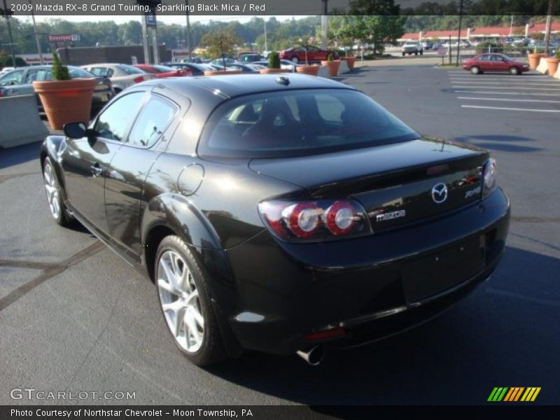 Sparkling Black Mica / Red 2009 Mazda RX-8 Grand Touring