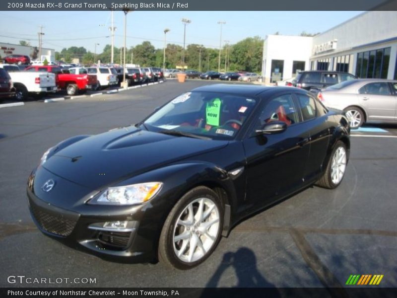 Sparkling Black Mica / Red 2009 Mazda RX-8 Grand Touring