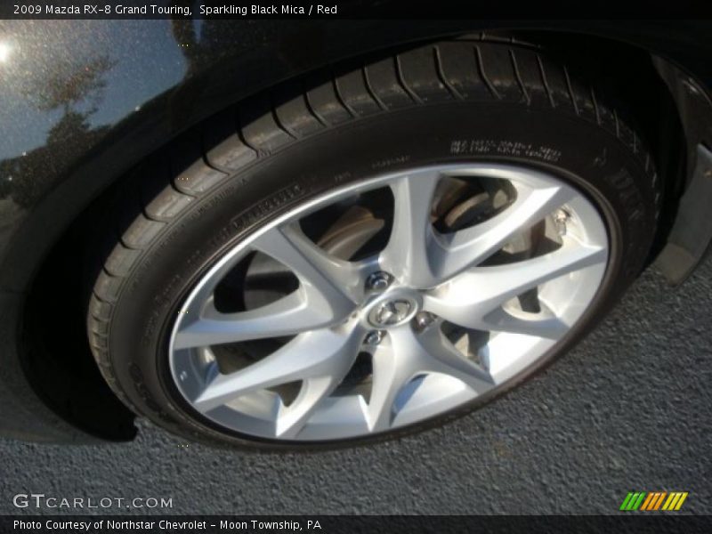 Sparkling Black Mica / Red 2009 Mazda RX-8 Grand Touring