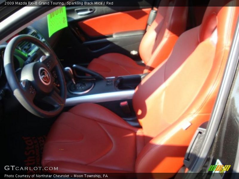 Sparkling Black Mica / Red 2009 Mazda RX-8 Grand Touring