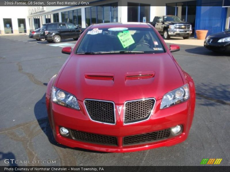 Sport Red Metallic / Onyx 2009 Pontiac G8 Sedan