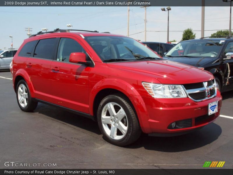 Inferno Red Crystal Pearl / Dark Slate Gray/Light Graystone 2009 Dodge Journey SXT