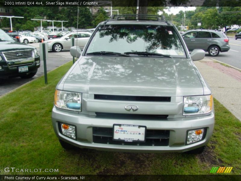 Silver Sage Metallic / Graphite 2001 Infiniti QX4 4x4