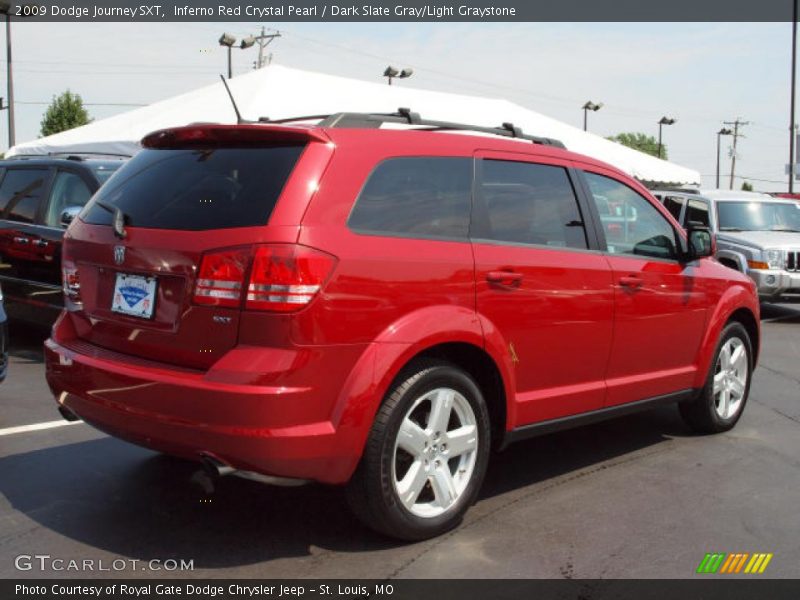 Inferno Red Crystal Pearl / Dark Slate Gray/Light Graystone 2009 Dodge Journey SXT