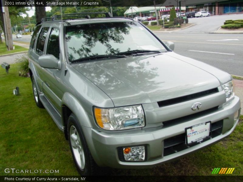 Silver Sage Metallic / Graphite 2001 Infiniti QX4 4x4