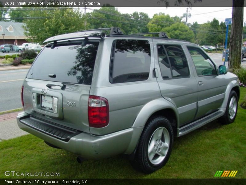 Silver Sage Metallic / Graphite 2001 Infiniti QX4 4x4