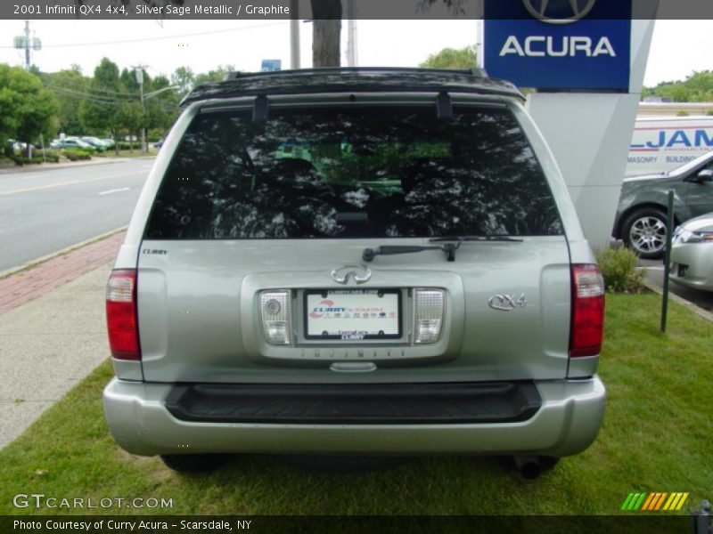 Silver Sage Metallic / Graphite 2001 Infiniti QX4 4x4