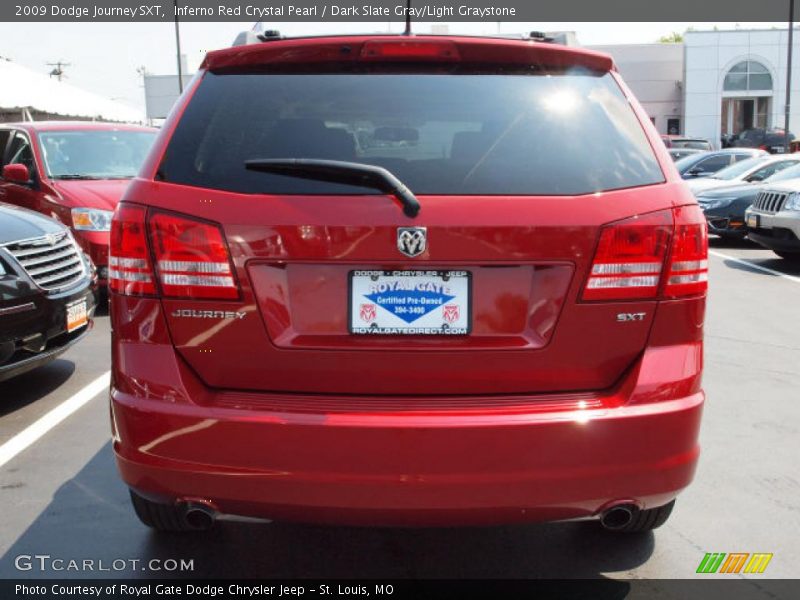 Inferno Red Crystal Pearl / Dark Slate Gray/Light Graystone 2009 Dodge Journey SXT