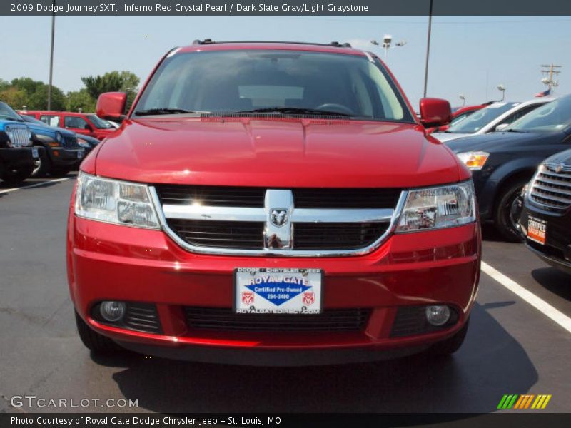 Inferno Red Crystal Pearl / Dark Slate Gray/Light Graystone 2009 Dodge Journey SXT