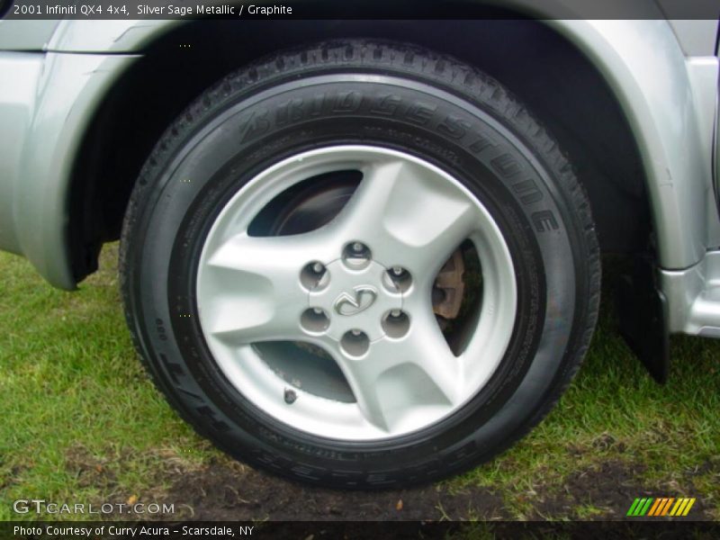 Silver Sage Metallic / Graphite 2001 Infiniti QX4 4x4