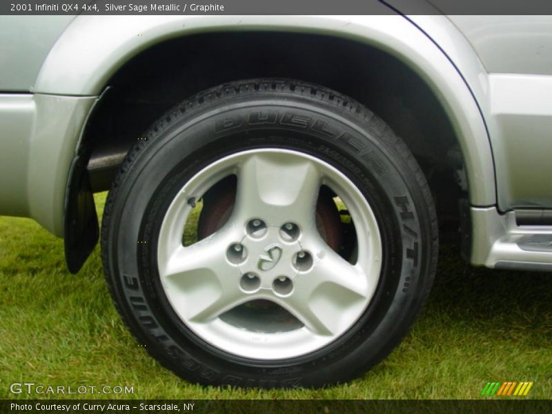 Silver Sage Metallic / Graphite 2001 Infiniti QX4 4x4