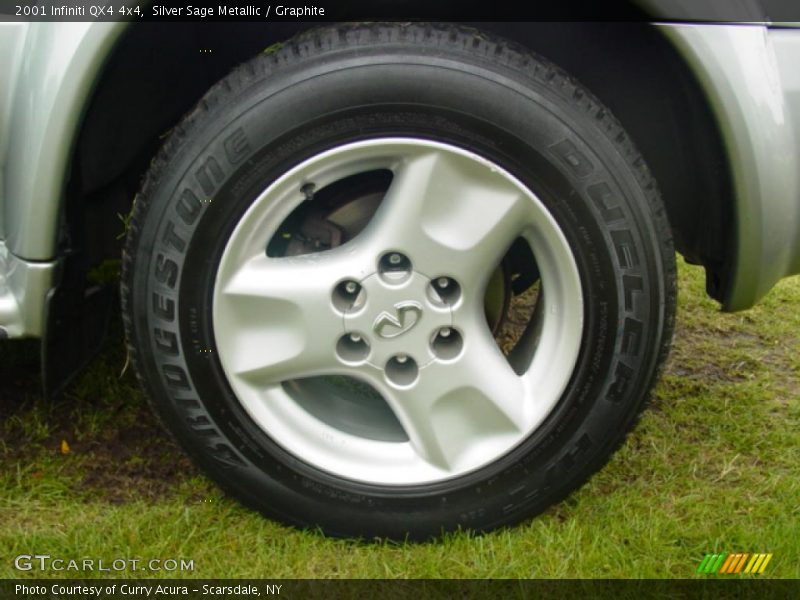 Silver Sage Metallic / Graphite 2001 Infiniti QX4 4x4