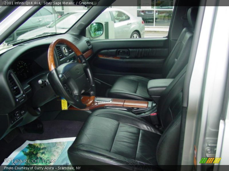 Silver Sage Metallic / Graphite 2001 Infiniti QX4 4x4